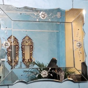 Antique Murano Glass Mirror